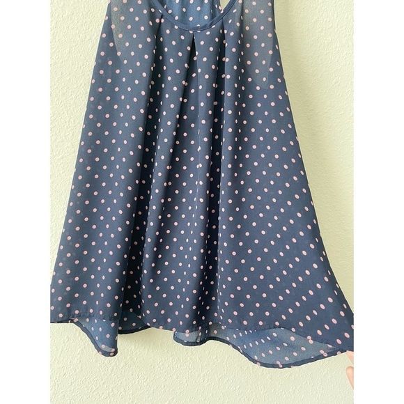 P.S Kate Navy/Pink Polka Blouse With Bow - Picture 3 of 6